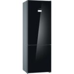 ثلاجة نوفروست بوش Series 6 ديجيتال، 435 لتر، اسود - KGN49LB30U