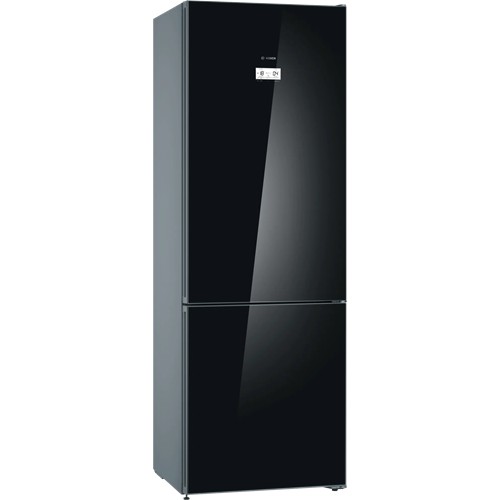 ثلاجة نوفروست بوش Series 6 ديجيتال، 435 لتر، اسود - KGN49LB30U