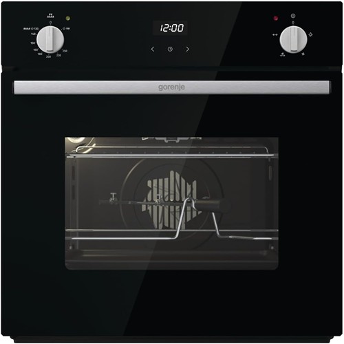 Gorenje Advanced Line Built-In Gas Oven With Electric Grill, 60 cm, 77 Liter, Black - BOGX6632E05BG