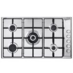 ELBA Elementum Built In Gas Hob, 5 Burners, 90 cm, Stainless Steel - EN90-544XD