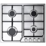 ELBA Elementum Built In Gas Hob, 4 Burners, 60 cm, Stainless Steel - ENF60-444XD