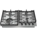 مسطح غاز جورنجي بلت ان، 4 شعلات، 60 سم، ستانلس ستيل - GW642ABX - الصورة 2
