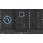 مسطح غاز جورينجي بلت ان، 5 شعلات، 90 سم، اسود - GW951MB