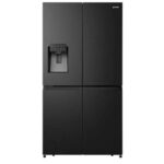 Gorenje No Frost Four Doors Refrigerator With Inverter Technology, 565 Liter, Black - NRM9181SBI