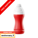 زجاجة مياه من تانك 0.75 لتر، بلاستيك اللون الاحمرplastic insulated