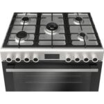 Bosch Serie 6 Digital Gas Cooker, 5 Burners, 90 cm, Stainless Steel - HGP3I8W50S - Image 2
