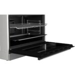 Bosch Series 2 Cooker, 90 cm, 5 Burners, Cooling Fan, Grill, Stainless Steel, Silver, HGV1F8Y50S - Image 3