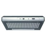 Zanussi Slim Built-In Visor Hood, 60cm, Stainless Steel and Black - ZHT631X