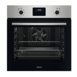 Zanussi Digital Built-In Electric Oven With Grill, 60 cm, 72 Liter, Stainless Steel Black - ZOHNX3X1A