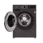 ⁦غسالة ميديا تحميل أمامي 8 كجم – موتور إنفرتر كواترو – بخار  رمادي تيتانيوم MF110W80B/TT⁩ - الصورة ⁦2⁩