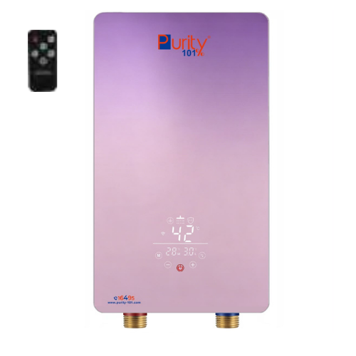 3.png سخان بيورتى فورى كهرباء ديجيتال – P101 9 kW PINK - الصورة 1